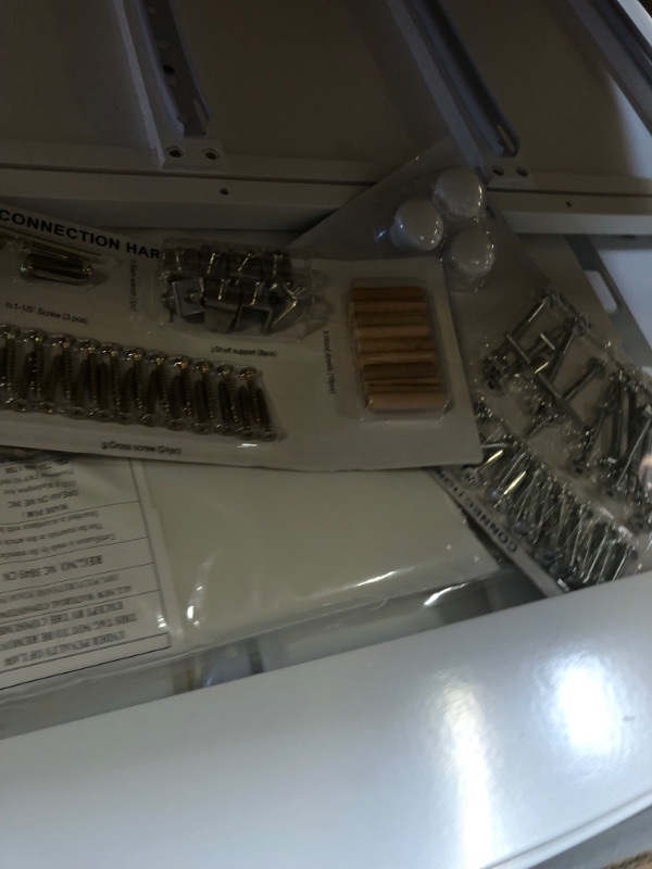 Photo 1 of BOX 2 OF 2 MISSING BOX 1 Dream On Me 5 In 1 Brody Convertible Crib With Changer In White, Greenguard Gold Certified, Comes With 1" Changing Pad, Non-Toxic Finish, Made Of Durable Pinewood Crib White