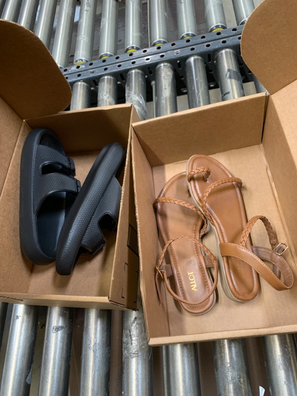 Photo 1 of 2 Pack of Shoes, Various Sizes and Colors --- Box Packaging Damaged, Minor Use, Dirty From Previous Use
