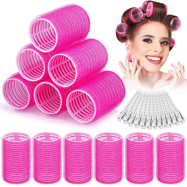 Photo 1 of Brush Hair Rollers Mesh Hair Curlers Rollers with 12 rollers