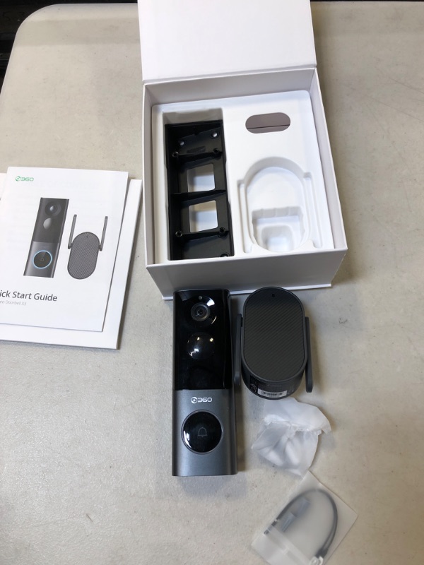 Photo 1 of 360 VIDEO DOORBELL X3 BATTERY POWERED OR WIRED (UNABLE TO TEST)