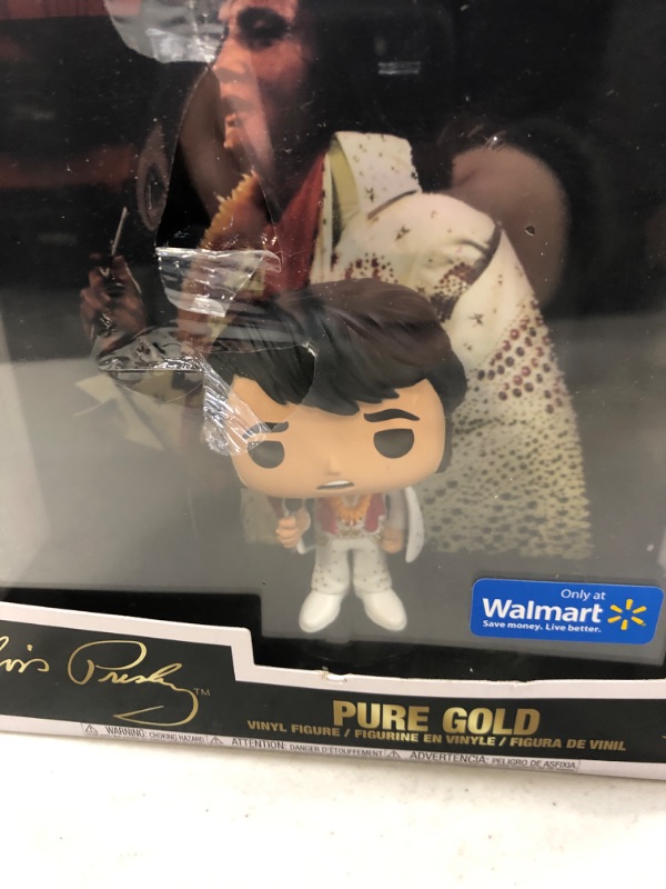 Photo 3 of Funko Pop! Elvis - Pure Gold - Vinyl Figurine - Hard Protector Case (FACTORY SEALED) (BOX IS DAMAGED)