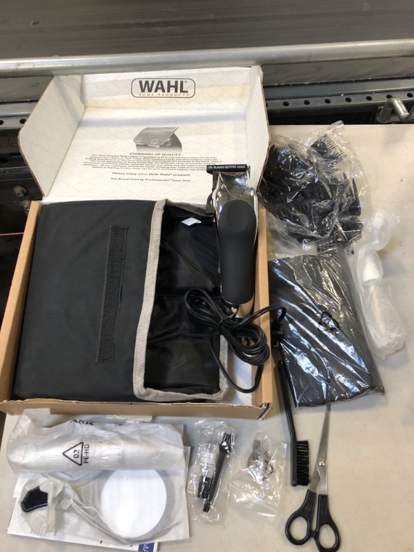 Photo 1 of Wahl Clipper Home Barber Kit Electric Corded Clipper and Battery Touch Up Trimmer & Personal Groomer, 30 Piece Kit for Haircutting at Home – Model 79524-3001P