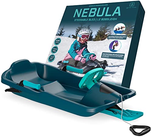 Photo 1 of Gizmo Riders Nebula Titan Blue Snow Sled for Kids with Wheel and Brakes 120lbs Ages 3+
