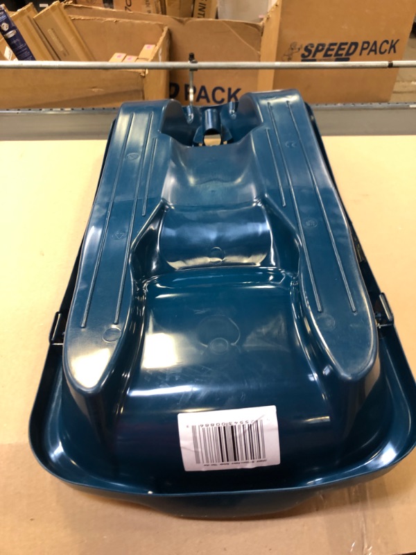 Photo 4 of Gizmo Riders Nebula Titan Blue Snow Sled for Kids with Wheel and Brakes 120lbs Ages 3+
