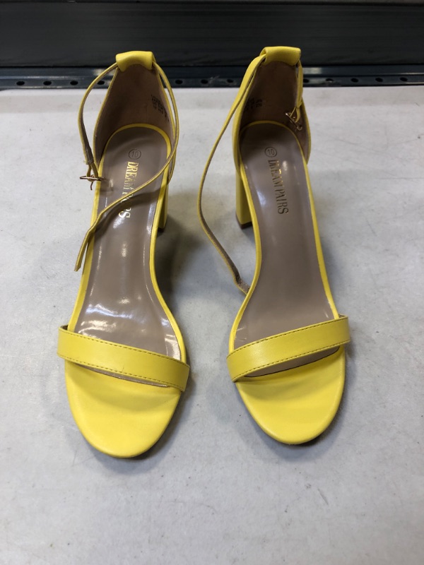 Photo 1 of yellow sandal for women size 10