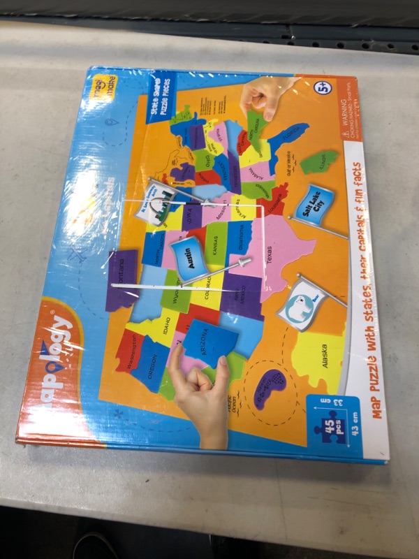 Photo 2 of Imagimake: Mapology USA with Capitals- Learn USA States Along with Their Capitals and Fun Facts- Fun Jigsaw Puzzle- Educational Toy for Kids Above 5 Years
