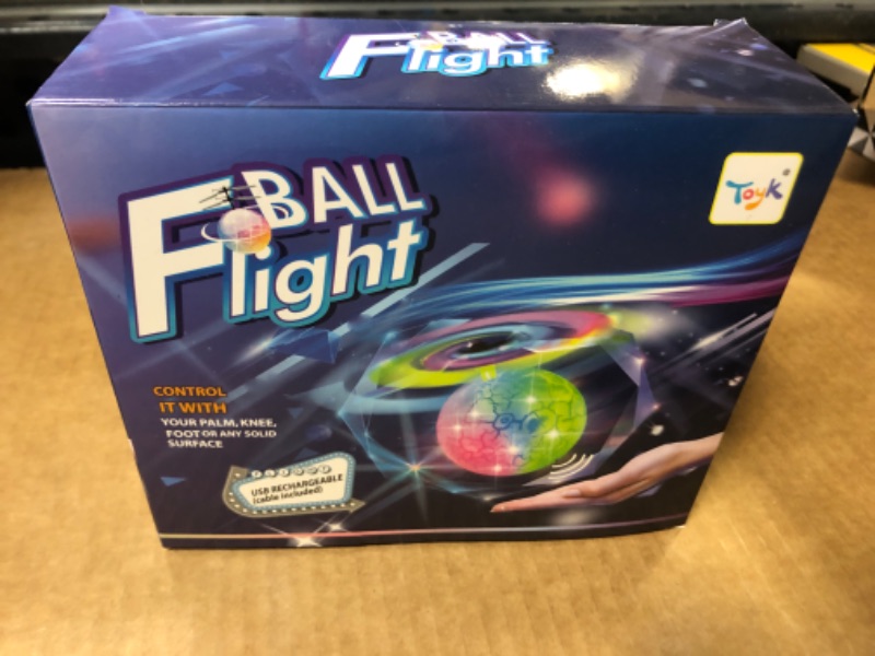 Photo 2 of Flying Toy Ball Infrared Induction RC Flying Toy Built-in LED Light Disco Helicopter Shining Colorful Flying Drone Indoor and Outdoor Games Toys for 3 4 5 6 7 8 9 10 Year Old Boys and Girls