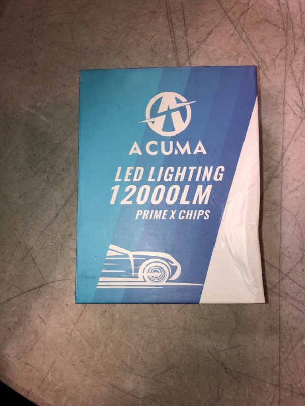 Photo 2 of Acuma 9006/HB4 LED Headlight Bulbs,12000lm High Lumens Extremely Bright LED Headlight Conversion kit,6000K Cool White,IP68 Waterproof,Halogen Bulbs Replacement,Foglight