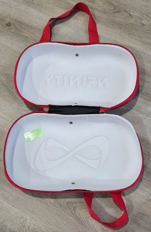 Photo 2 of NFINITY Cheer Shoes Travel Bag Carrying Case ONLY Size 6 Vengeance Black Pink EC