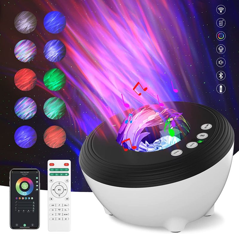 Photo 1 of Star Projector Galaxy Projector, 3 in 1 Night Light Projector with Alexa, APP & Remote Control, LED Nebula, Timer and Bluetooth Music Speaker for Baby Kids Bedroom, Home Decor, Party, Christmas