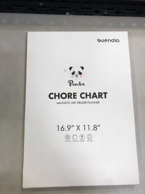 Photo 2 of Magnetic Chore Chart Dry Erase Reward Chart for Wall and Fridge Panda Good Behavior Chore Board for Multiple Kids or Family Responsibility Whiteboard Gifts for Kids 16.9” x 11.8”