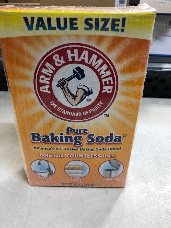 Photo 1 of Arm & Hammer Baking Soda-4LB (01170) 4 Pound (Pack of 1)