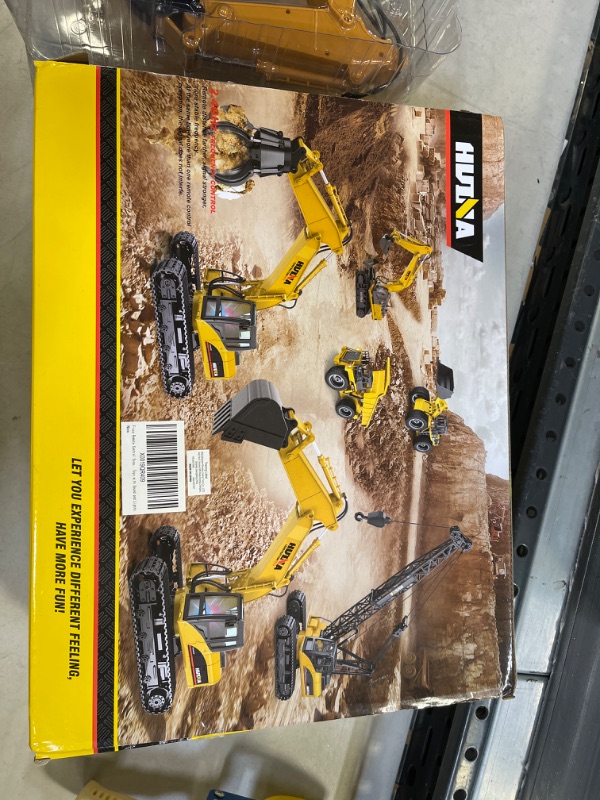 Photo 3 of Fisca Remote Control Excavator RC Construction Vehicles 15 Channel 2.4G Full Function Digger Toys with Sound and Lights