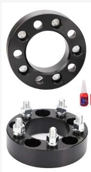 Photo 1 of FLYCLE 5x4.5 to 5x5 Wheel Adapters Conversion Compatible with JK XK WK WJ Wheels on Tj Yj Kk Xj Mj Kj Zj Vehicle, 1.25 inch 5x114.3mm to 5x127mm Wheel Adapter with 1/2-20 Studs & 71.5mm Bore 5x5 (5x127mm) Wheels on 5x4.5 (5x114.3mm) Vehicle
1 PACK