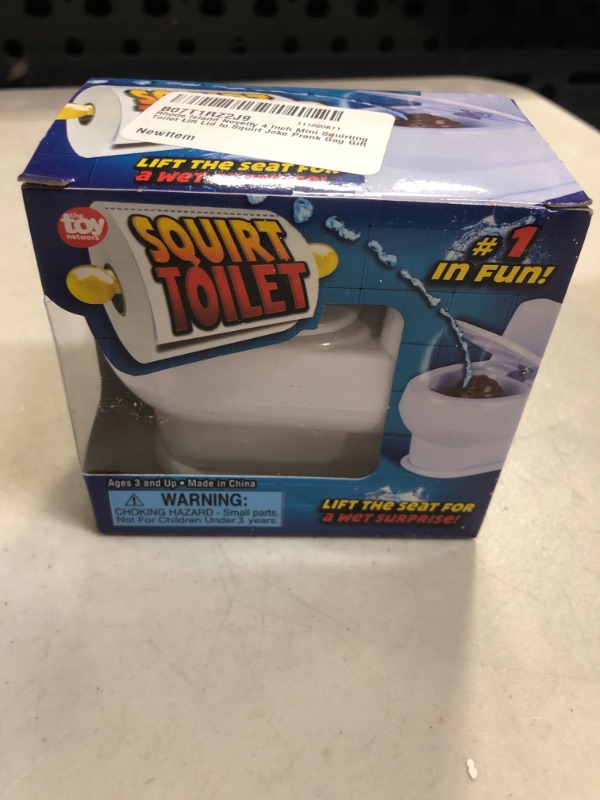 Photo 2 of 4 Inch Mini Squirting Toilet Lift Lid to Squirt Joke Prank Gag Gift