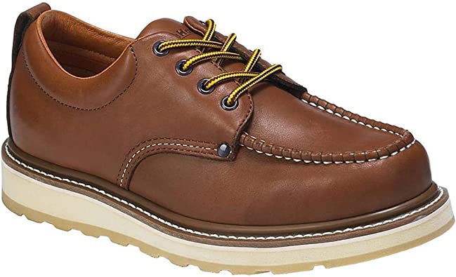 Photo 1 of Men's 4" Soft Toe SureTrack Leather Slip Resistant Durable Breathable Oxford Work Boots Shoes  SIZE 9.5 