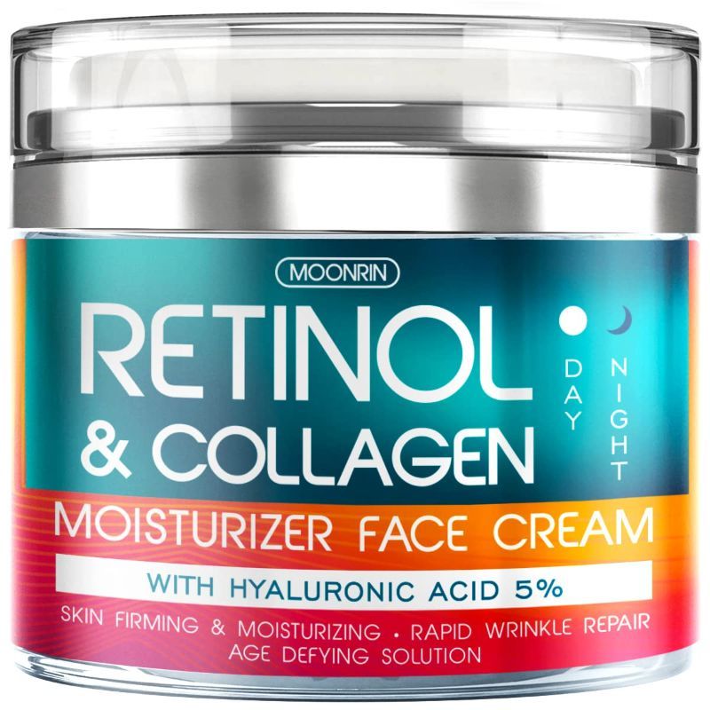 Photo 1 of Retinol Cream for Face with Hyaluronic Acid – Collagen Face Moisturizer for Women and Men - Advanced Anti-Aging Formula for Lifting Skin – Reduce Wrinkles, Fine Lines and Dryness – 1.85 fl. Oz  -- FACTORY SEALED --
