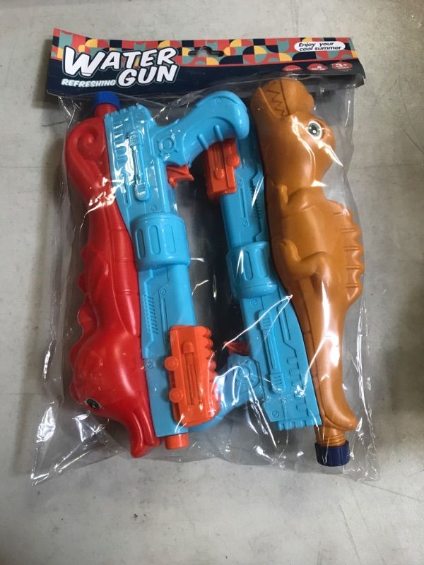 Photo 2 of  2Pcs Water Guns, Large Capacity Animal Style Pressure Spray Water Gun for Adults Beach Pool Party (800CC)
