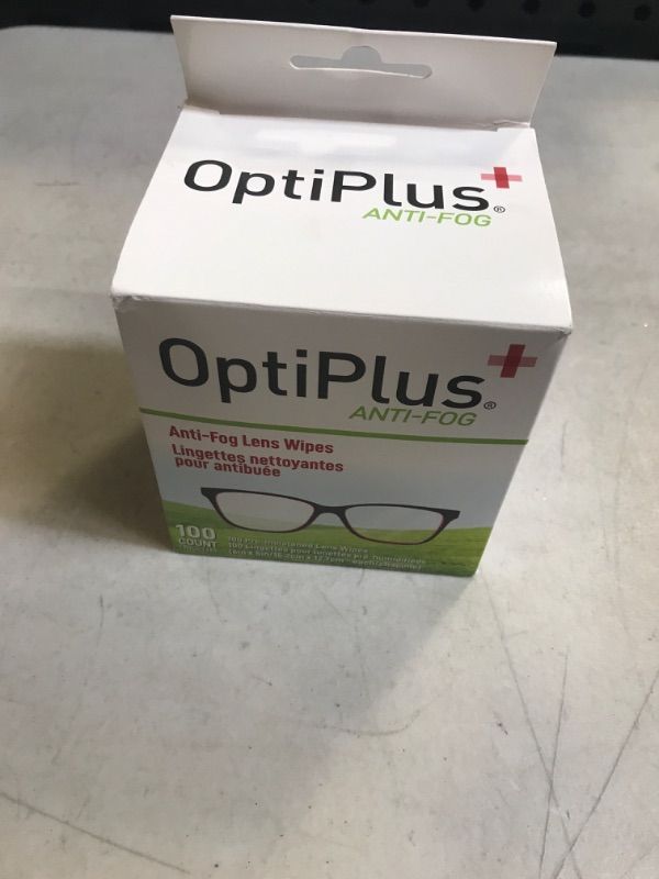Photo 2 of OptiPlus Anti Fog Lens Wipes  -- 100 COUNT --
