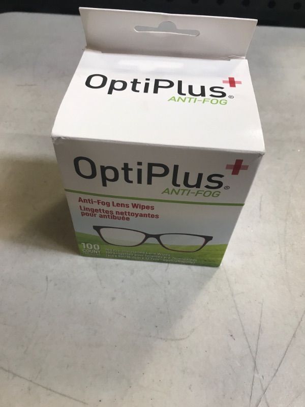 Photo 1 of OptiPlus Anti Fog Lens Wipes  -- 100 COUNT --
