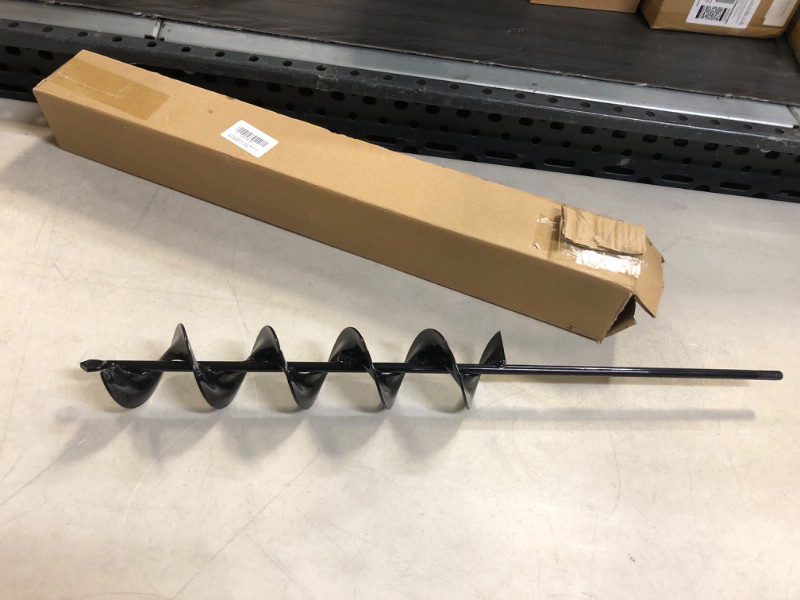 Photo 2 of 3 x 24 Inch Auger Drill Bit for Planting - Easy Planter Garden Auger - Bulb & Bedding Plant Augers - Post Hole Digger for 3/8” Hex Drive Drill 3"x24" style 2