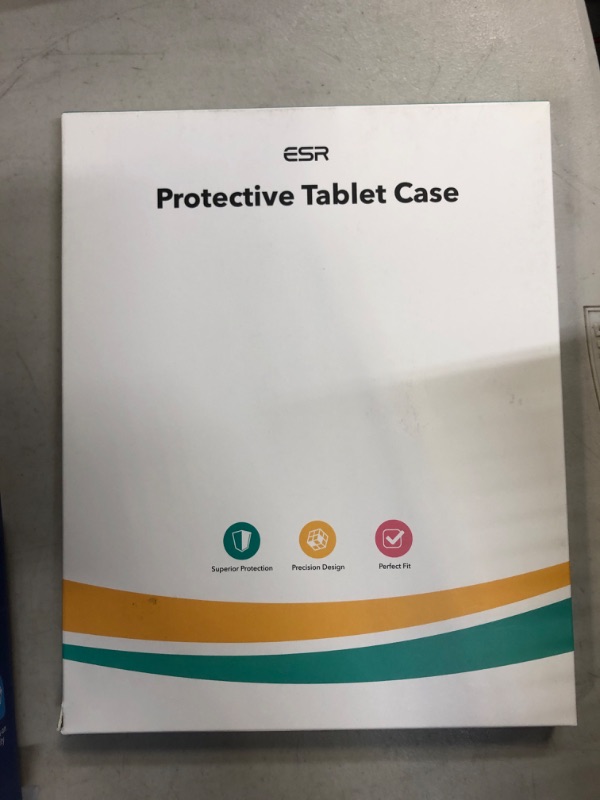 Photo 1 of ESR Trifold Case Compatible with iPad Pro 12.9 Inch 2021 (5th Generation), Translucent Stand Case with Clasp, Auto Sleep and Wake, Pencil 2 Wireless Charging, Ascend Series, Rose Gold