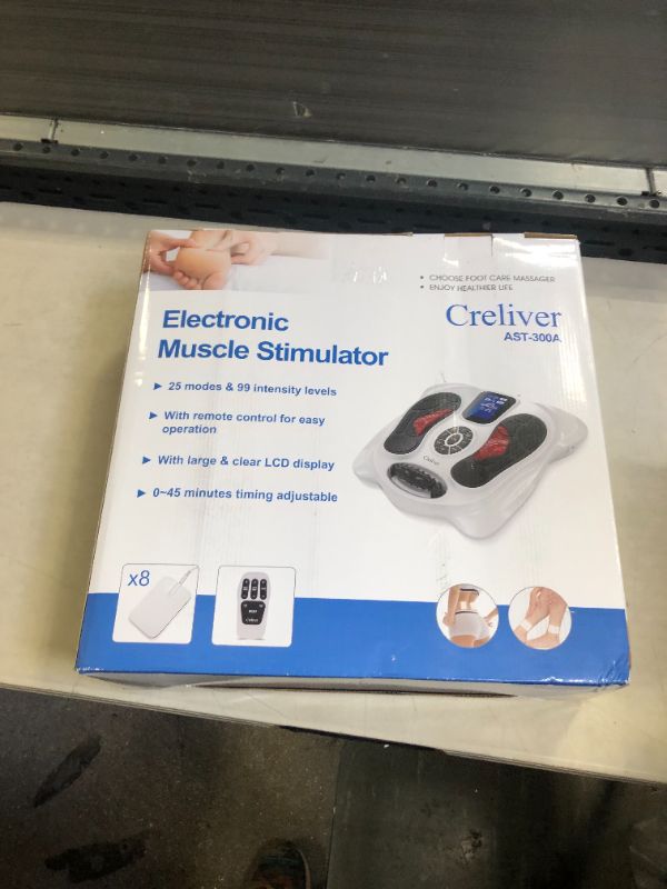 Photo 4 of Creliver Foot Circulation Plus EMS & TENS Foot Nerve Muscle Massager, Electric Foot Stimulator Improves Circulation, Feet Legs Circulation Machine Relieves Body Pains, Neuropathy (FSA or HSA Eligible)