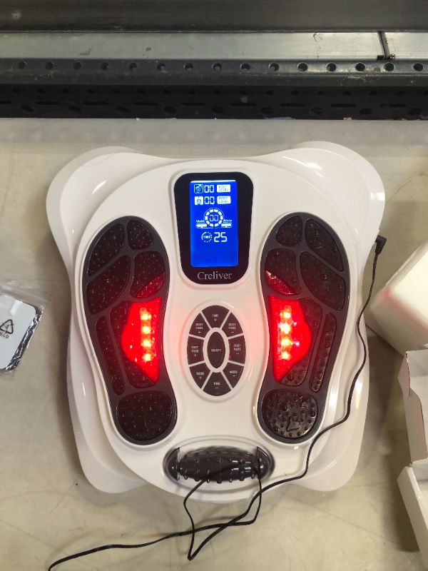 Photo 1 of Creliver Foot Circulation Plus EMS & TENS Foot Nerve Muscle Massager, Electric Foot Stimulator Improves Circulation, Feet Legs Circulation Machine Relieves Body Pains, Neuropathy (FSA or HSA Eligible)