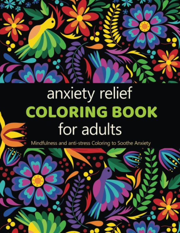 Photo 1 of Anxiety Relief Adult Coloring Book: Over 100 Pages of Mindfulness and anti-stress Coloring To Soothe Anxiety featuring Beautiful and Magical Scenes, Relaxing Designs with Paisley patterns | Adult Coloring Book- 2 Packs