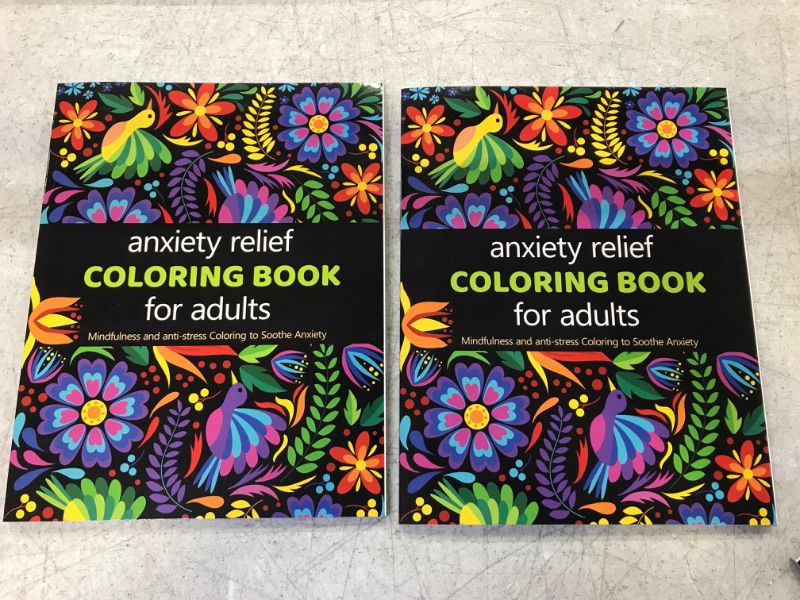 Photo 3 of Anxiety Relief Adult Coloring Book: Over 100 Pages of Mindfulness and anti-stress Coloring To Soothe Anxiety featuring Beautiful and Magical Scenes, Relaxing Designs with Paisley patterns | Adult Coloring Book- 2 Packs