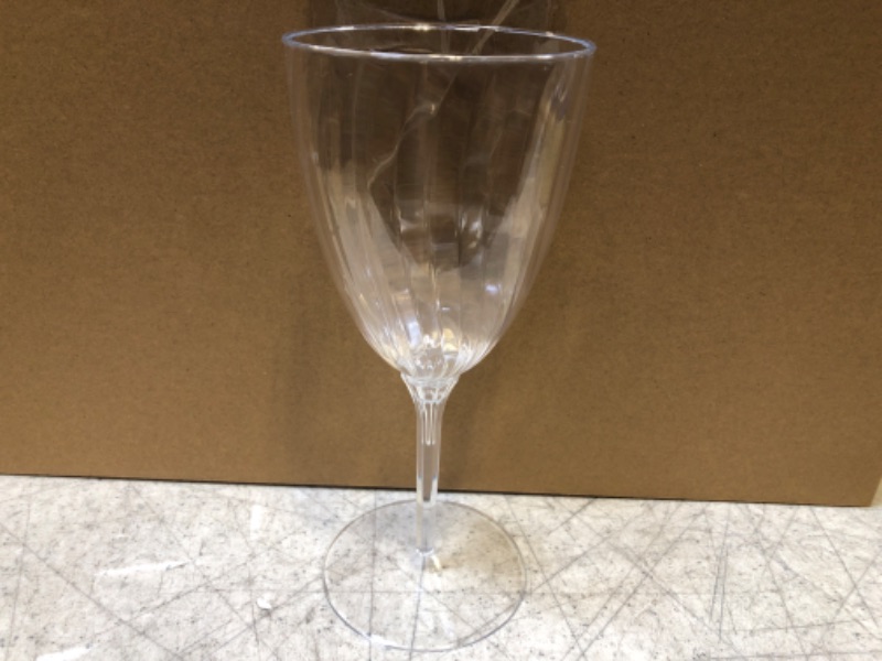 Photo 1 of Lillian Plastic Wine Cup, 8 Oz, Clear, 16 Ct
