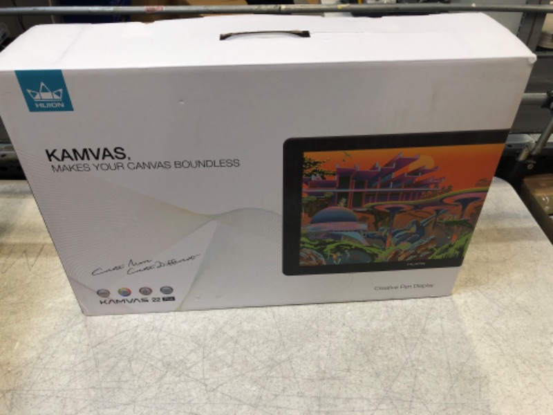 Photo 5 of Huion Kamvas 22 Plus Graphics Drawing Tablet Display QLED Laminated Screen 140% RGB Anti-Glare Glass Graphics Tablet with Screen
