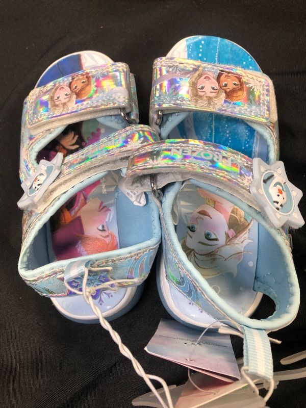 Photo 2 of Toddler Girls' Disney Frozen Adventure Ankle Strap Sandals - Blue 8