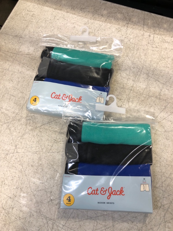 Photo 2 of 2 COUNT- Boys' 4pk Boxer Briefs - Cat & Jack. Size Med ((8/10)