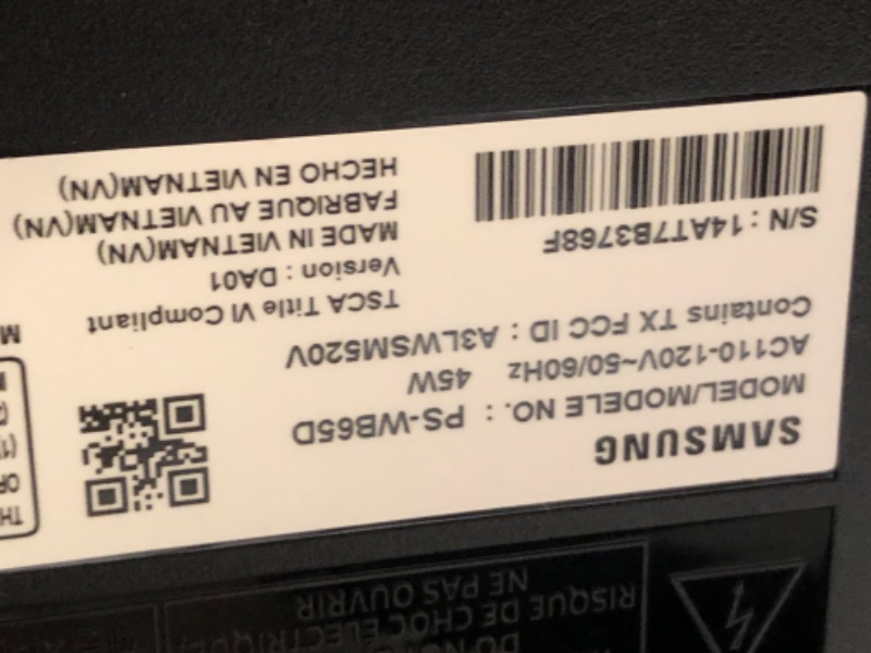 Photo 5 of SAMSUNG HW-B650 3.1ch Soundbar w/Dolby 5.1 DTS Virtual:X, Bass Boosted, Built-in Center Speaker, Bluetooth Multi Connection, Voice Enhance & Night Mode, Subwoofer Included, 2022 HW-B650 Soundbar