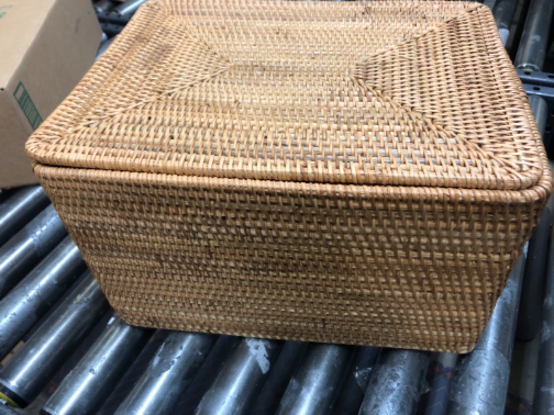 Photo 1 of  Wicker Basket with Lid small 
