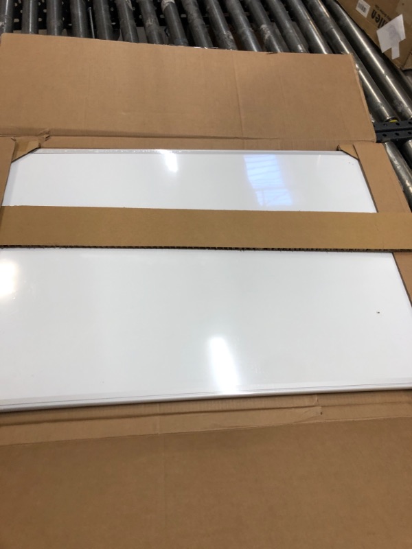 Photo 3 of Amazon Basics Magnetic Dry Erase White Board, 36 x 24-Inch Whiteboard - Silver Aluminum Frame 24" x 36" Magnetic, Aluminum Frame