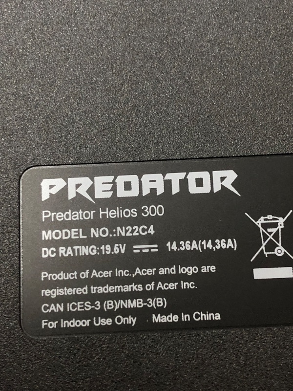 Photo 1 of Acer Predator Helios 300 Gaming Laptop | 12th Gen Intel i7-12700H | GeForce RTX 3060 GPU | 17.3" Full HD 144Hz 3ms IPS Display | 16GB DDR5 | 512GB Gen 4 SSD | Killer Wi-Fi 6E | PH317-56-70XJ
