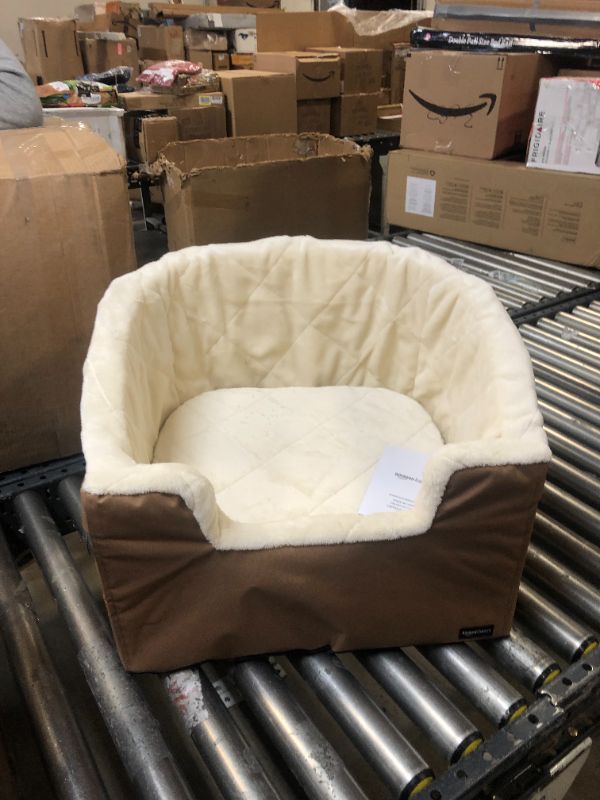 Photo 2 of Amazon Basics Pet Car Booster Bucket Seat Tan Large