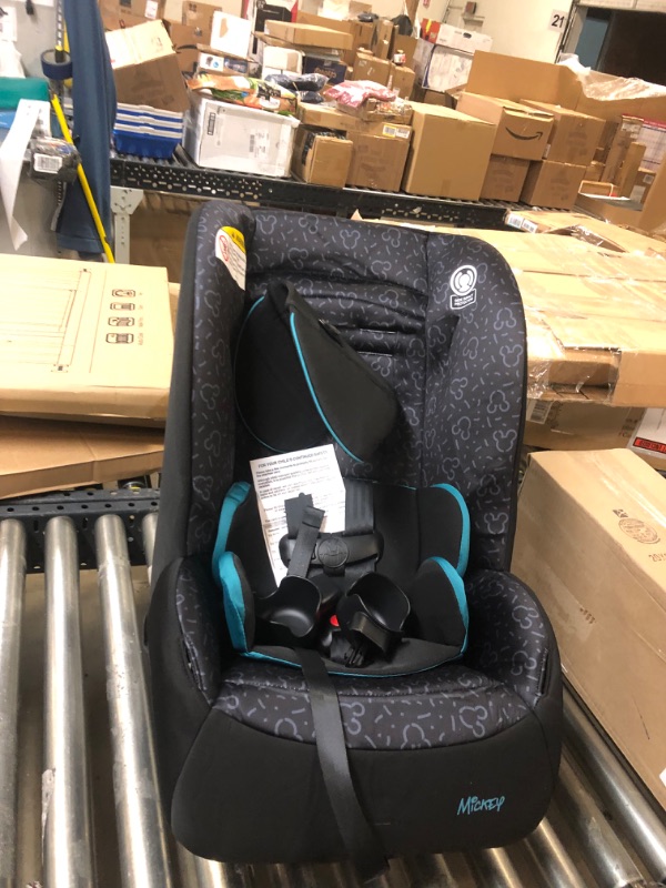Photo 2 of Disney Baby Jive 2 in 1 Convertible Car Seat,Rear-Facing 5-40 pounds and Forward-Facing 22-65 pounds, Mickey Teal
