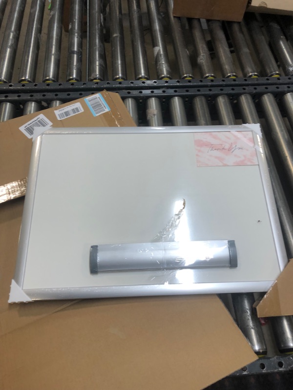 Photo 2 of U Brands Dry Erase Board, 17 x 23 Inches, Melamine Surface, Silver Aluminum Frame (030U00-01) 17'' x 23''