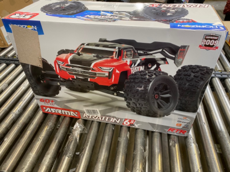 Photo 6 of ARRMA RC Truck 1/8 KRATON 6S V5 4WD BLX Speed Monster Truck with Spektrum Firma RTR, Red, ARA8608V5T1