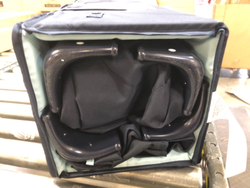 Photo 1 of Graco Pack and Play On the Go Playard | Includes Full-Size Infant Bassinet, Push Button Compact Fold, Stratus , 39.5x28.25x29 Inch (Pack of 1) W/ Bassinet Insert Stratus