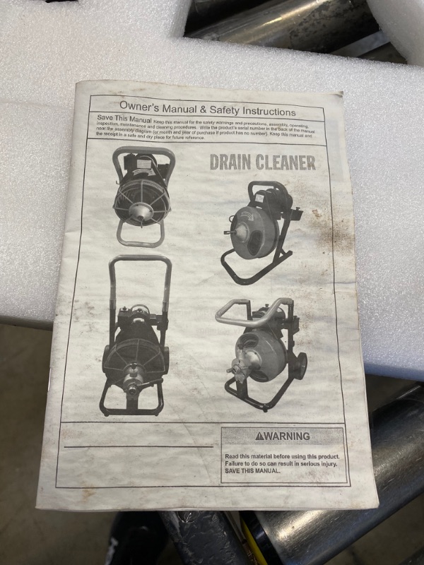 Photo 3 of 50 ft. Power-Feed Drain Cleaner with GFCI - RED - This motorized drain snake has a built-in Ground Fault Circuit Interrupter


 