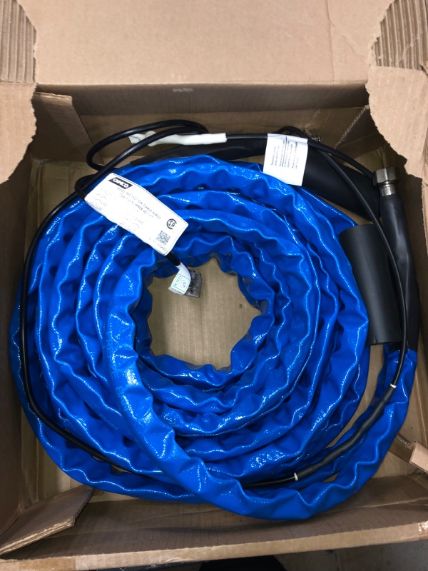 Photo 3 of Camco Heated Drinking Water Hose, - 20° F, 50-Foot, 5/8-Inch ID (22912-A) 50' Cold Weather (Freeze Protection to - 20?F) Frustration-Free Packaging