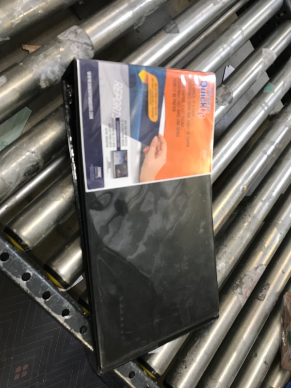 Photo 1 of QuickFit Heavy-Duty Landscape Legal Binder, Round Ring, 8 1/2 Inches by 14 Inches, Round Ring, Black,95021L Single Binder Black 1.5 Inch
