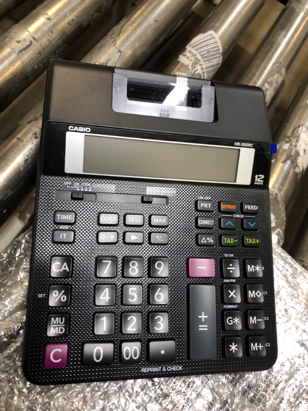 Photo 2 of Casio HR-200RC Printing Calculator