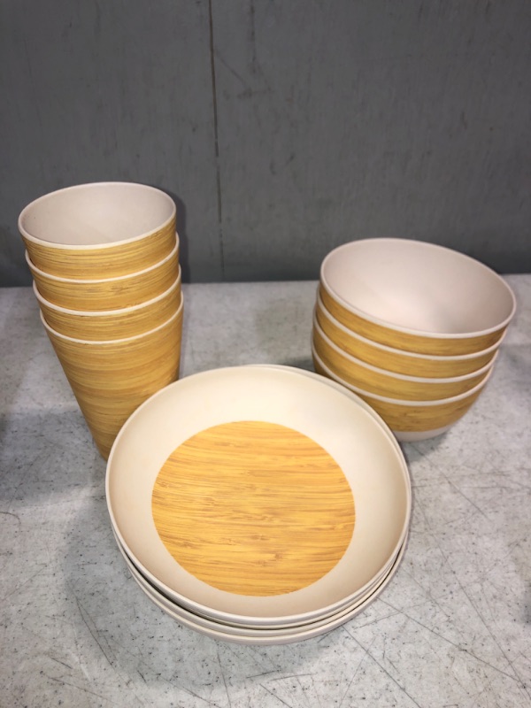 Photo 1 of  DINNERWARE SET: 4 Cups, 4 Bowls, 4 Small Plates (Kiitzini Home)