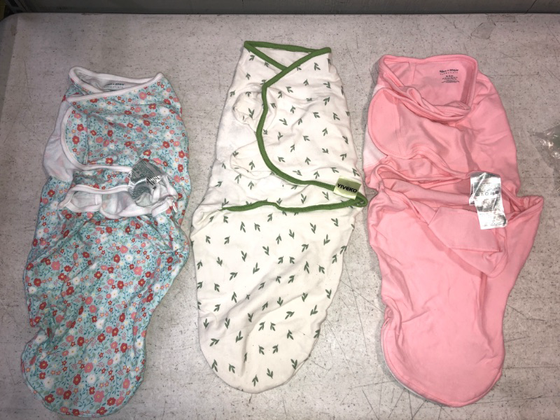 Photo 1 of 3-PACK BABY WRAPS: 2 aden + anais Essentials Easy Wrap Swaddles ; 1 yiveko green wrap; all size 0-3 Months 