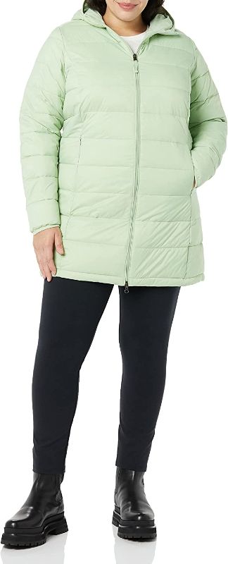 Photo 1 of Amazon Essentials Women's Lightweight Water-Resistant Hooded Puffer Coat (Available in Plus Size)
